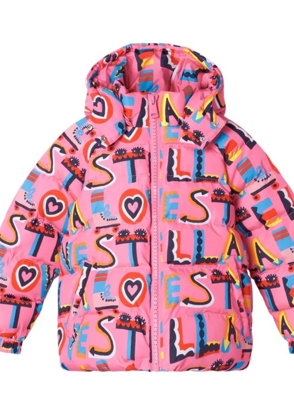 Stella McCartney Kids Pink Multi-Color Printed Jacket